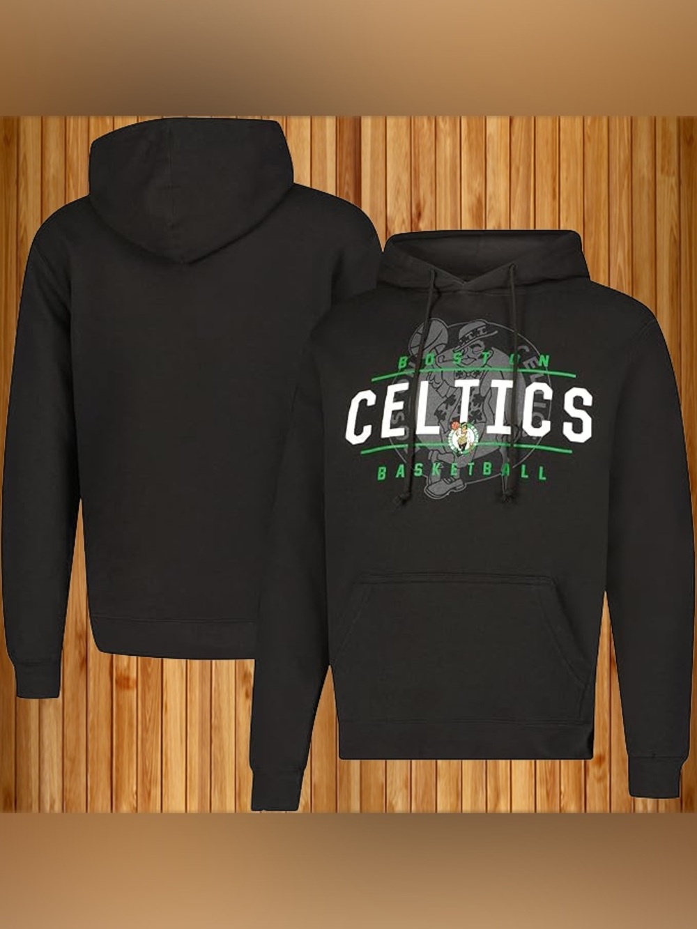 NWT NBA Boston Celtics Ultra Game Official Youth Hoodie Green & Black (10-12)